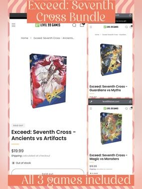 Level 99 Exceed: Seventh Cross Bundle - Blue, Red, Yellow